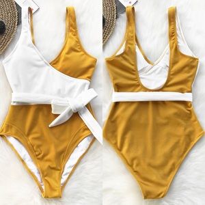 Cupshe Spring Snow one piece swimsuit
